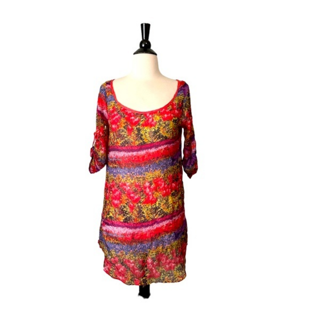 ZINGARA Size 1/Small Silk‎ Colorful Coverup